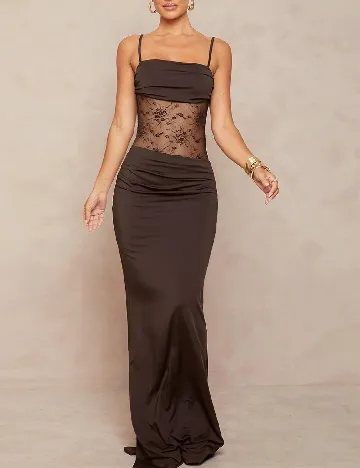 Rochie lunga SHEIN, maro