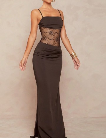 Rochie lunga SHEIN, maro