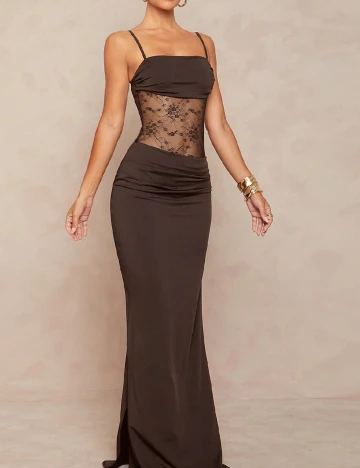 Rochie lunga SHEIN, maro