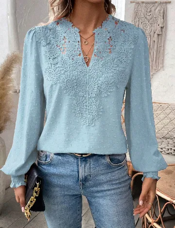 Bluza SHEIN CURVE, albastru