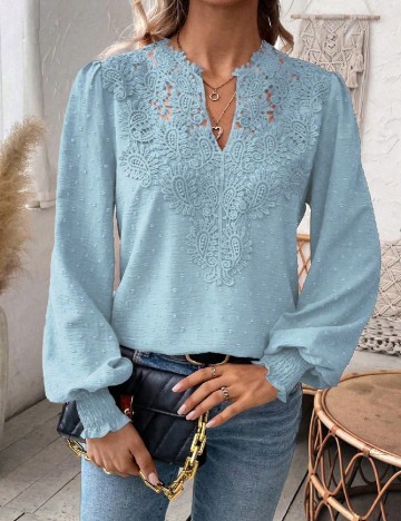 Bluza SHEIN CURVE, albastru