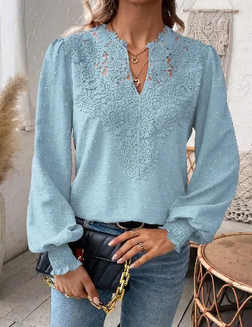 Bluza SHEIN CURVE, albastru
