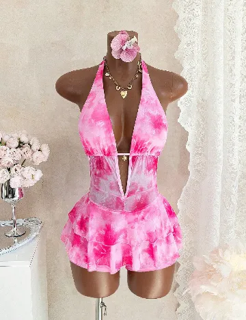 Costum de baie SHEIN, roz