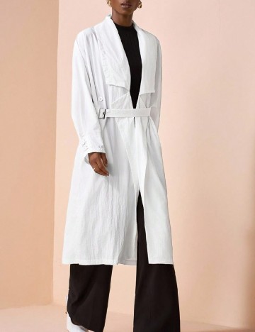 Trench SHEIN, alb