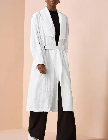 Trench SHEIN, alb