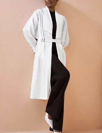 Trench SHEIN, alb
