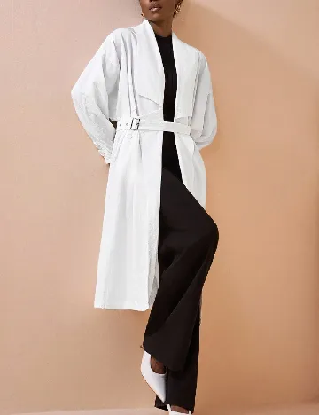 Trench SHEIN, alb