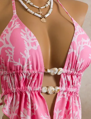 Costum de baie SHEIN, roz