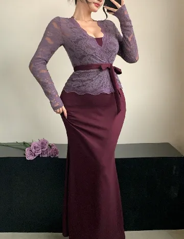 Rochie lunga Dazy, mov