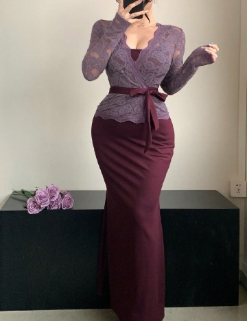 Rochie lunga Dazy, mov