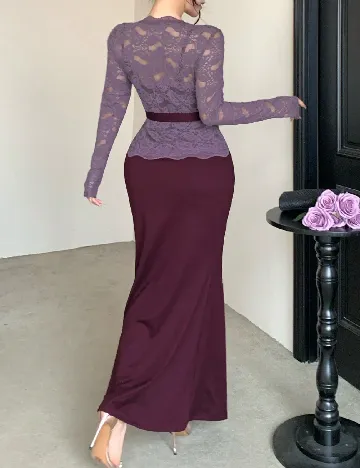 Rochie lunga Dazy, mov