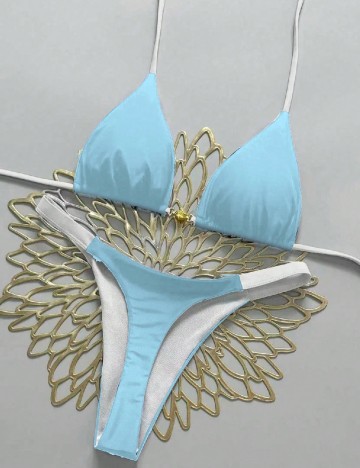 Costum de baie SHEIN, albastru
