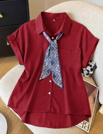Camasa SHEIN CURVE, rosu
