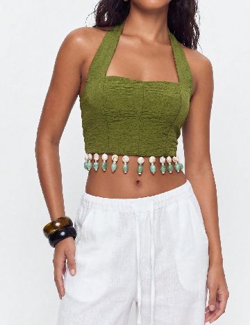 Top SHEIN, verde