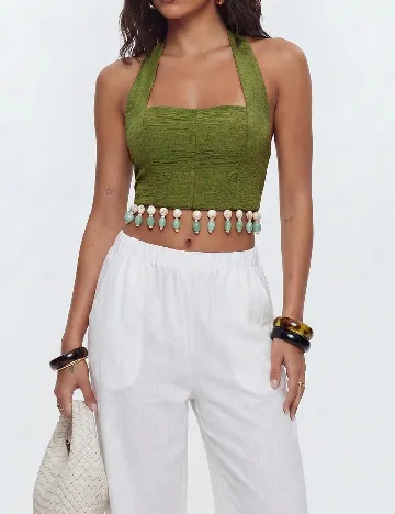 Top SHEIN, verde