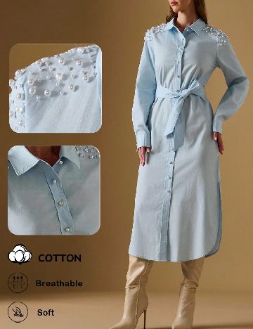 Rochie medie SHEIN, albastru