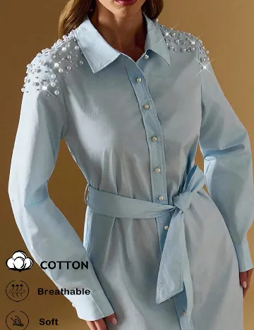 Rochie medie SHEIN, albastru