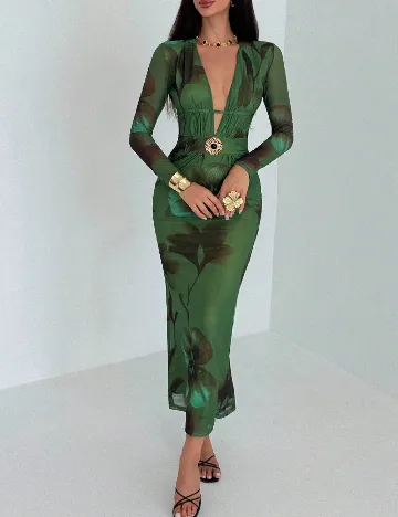 Rochie medie SHEIN, verde