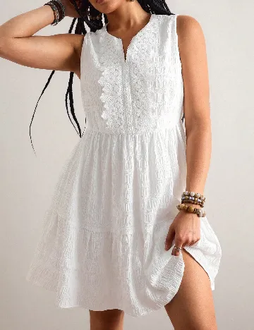 Rochie scurta SHEIN CURVE, alb
