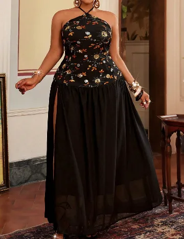 Rochie lunga SHEIN CURVE, negru