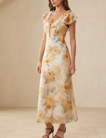 Rochie medie SHEIN, floral print