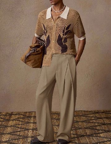 Pantaloni Anewsta, maro