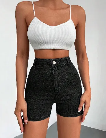 Pantaloni scurti SHEIN, negru