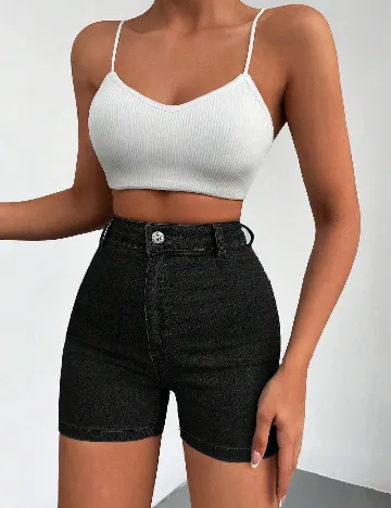 Pantaloni scurti SHEIN, negru