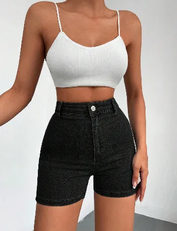 Pantaloni scurti SHEIN, negru