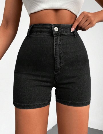 Pantaloni scurti SHEIN, negru