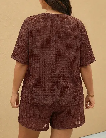 Compleu SHEIN CURVE, maro