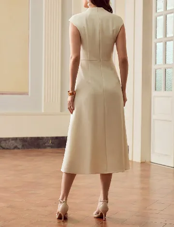 Rochie medie Zeylah, bej