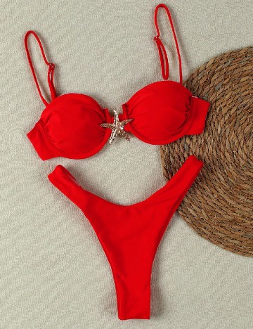 Costum de baie SHEIN, rosu