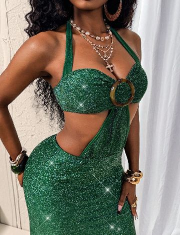 Rochie medie SHEIN, verde