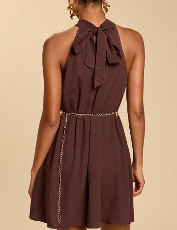 Rochie scurta SHEIN, maro