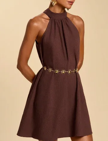 Rochie scurta SHEIN, maro