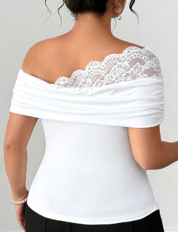 Bluza SHEIN CURVE, alb