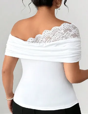 Bluza SHEIN CURVE, alb