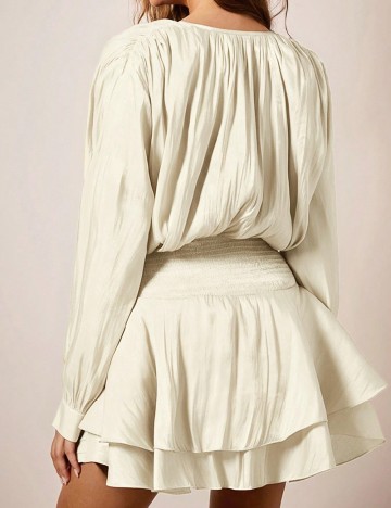 Rochie scurta Cosmina, crem