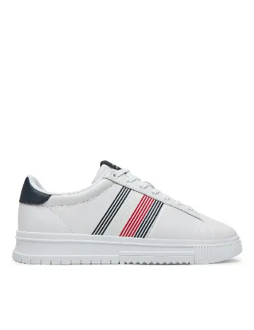 Adidasi Tommy Hilfiger, alb