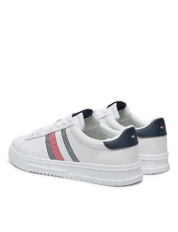 Adidasi Tommy Hilfiger, alb