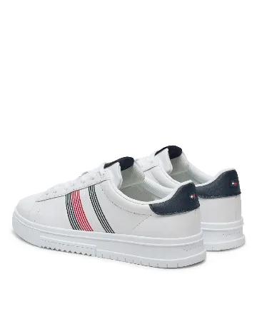 Adidasi Tommy Hilfiger, alb