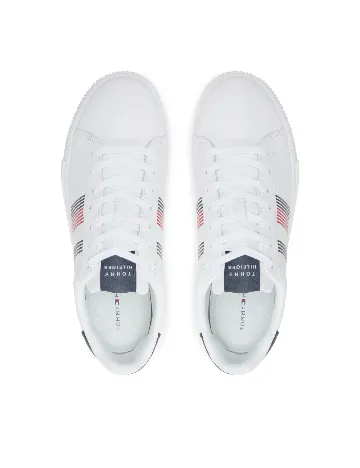 Adidasi Tommy Hilfiger, alb