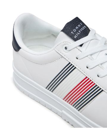 Adidasi Tommy Hilfiger, alb