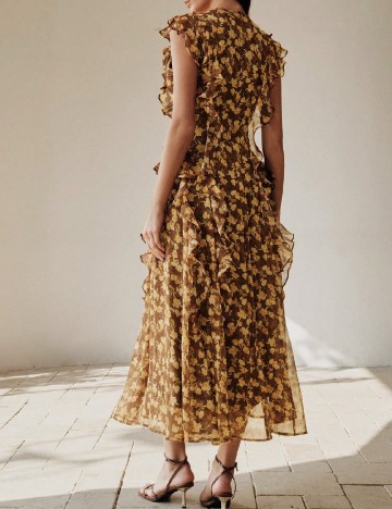 Rochie medie Anewsta, floral print