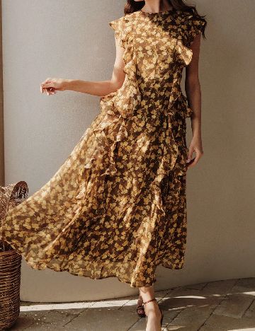 Rochie medie Anewsta, floral print