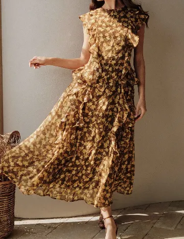 Rochie medie Anewsta, floral print