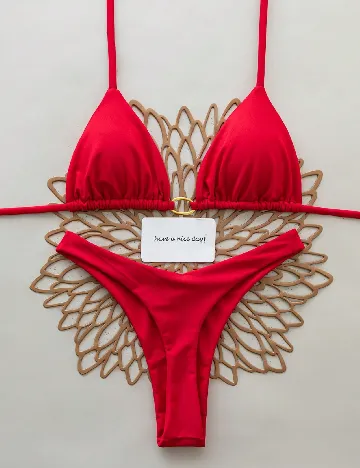 Costum de baie SHEIN, rosu