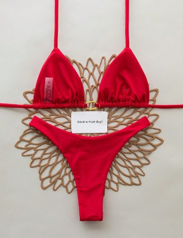 Costum de baie SHEIN, rosu
