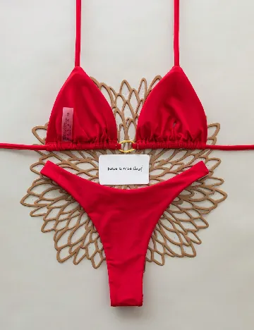 Costum de baie SHEIN, rosu